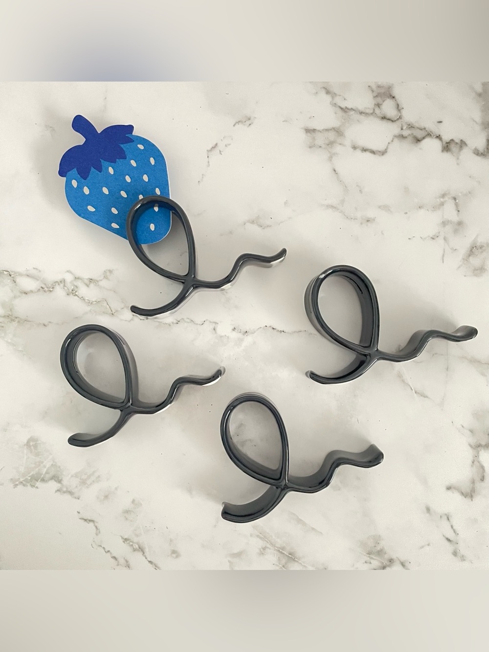 Kate Spade x Target Place card Holders Set (4) blue